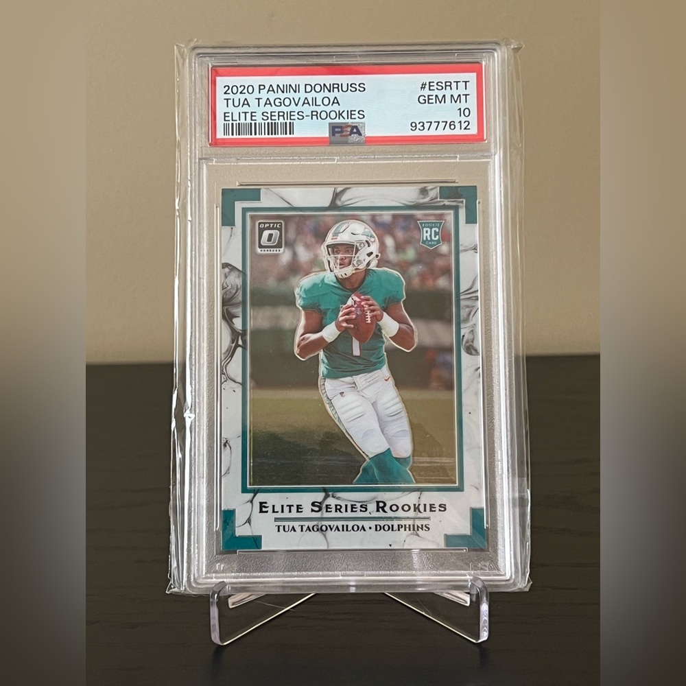 Tua Tagovailoa 2020 Donruss Optic Elite Series Rookies RC PSA 10 Football 🔥🏈💥